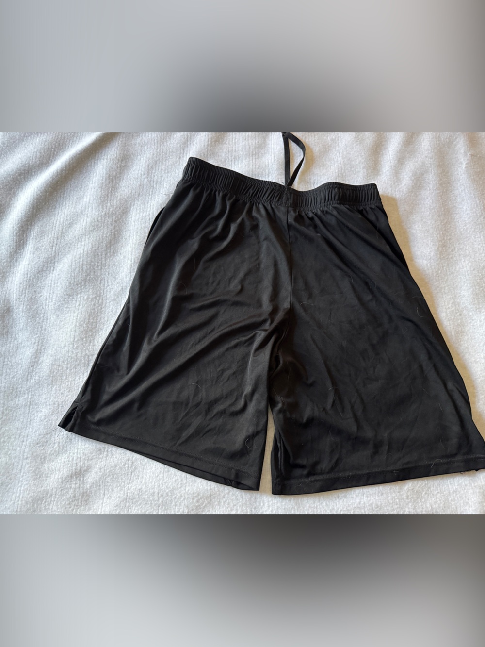 Pro Player Black Athletic Drawstring Shorts - Picture 2 of 3